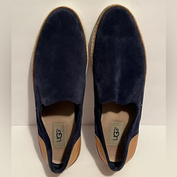 UGG Adley Blue Suede Slip On Women Slip On Sneaker - Picture 16 of 16